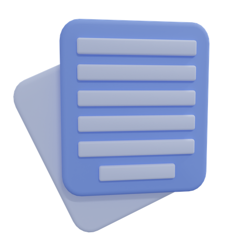 3D notepad illustration